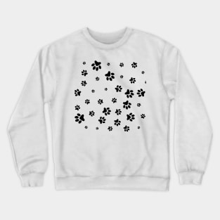 Footprints of the dog Crewneck Sweatshirt